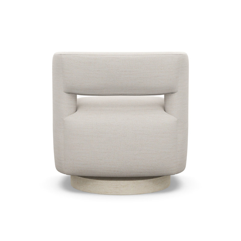 Crystle Swivel Barrel Chair, 3906-99, Sandstone