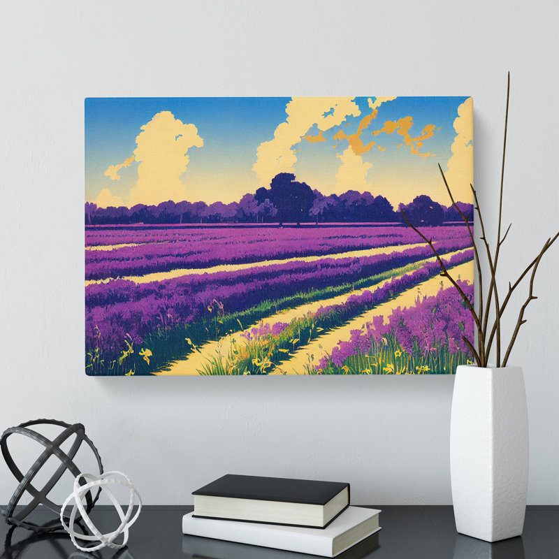 Brilliant Bluebell Field - Wrapped Canvas, 35cm H x 50cm W x 3cm D
