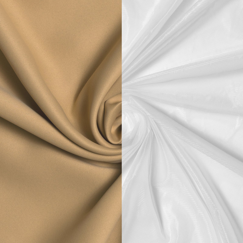 Salomon Blackout Curtain, 52" W x 84" L, Wheat