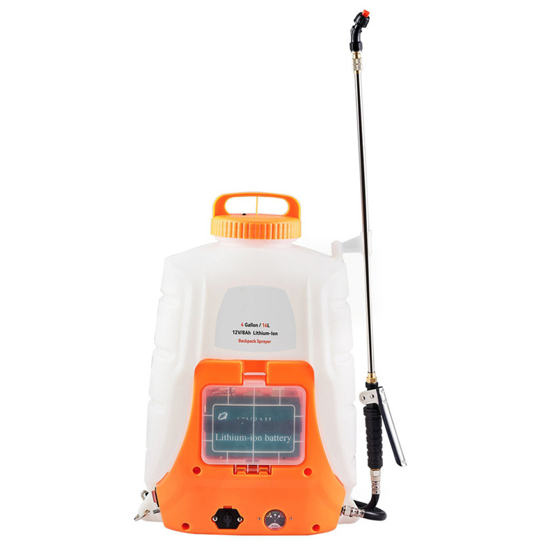 Battery Powered Backpack Sprayer 4 Gal Tank 0-90 PSI Adjustable Pressure