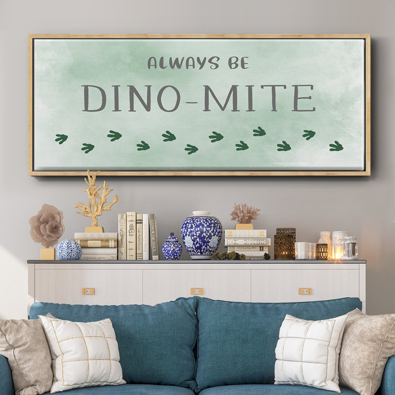 Dinomite - toile encadrée, H 24 po x l 60 po