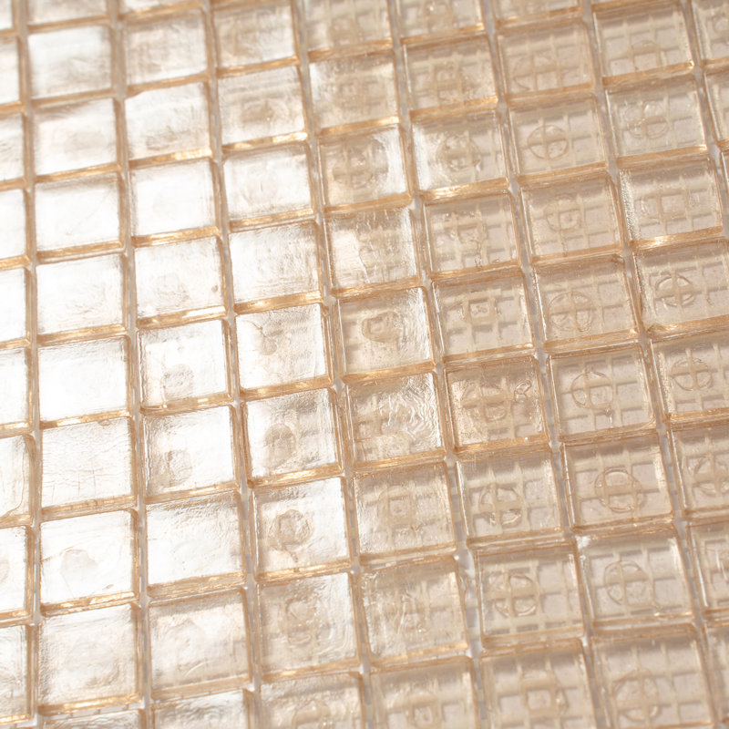 Skosh 0.6" x 0.6" Glass Grid Mosaic Wall & Floor Tile