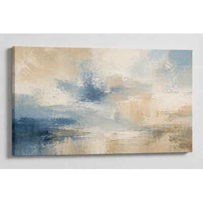 Impression sur toile 24 x 36 pouces, grand et doux, toile de fond abstraite beige beige