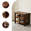 Range-chaussures en bois - Banc d'entrée en bois massif rustique-1320791234