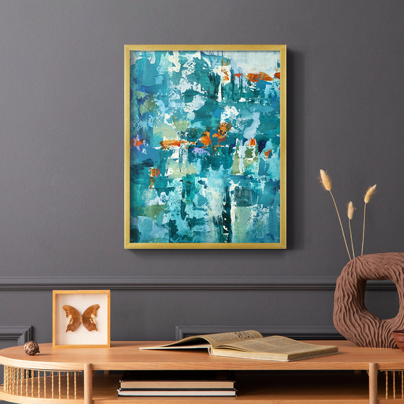 Reticent I, reproduction encadrée - bois massif, H 20 po x l 16 po