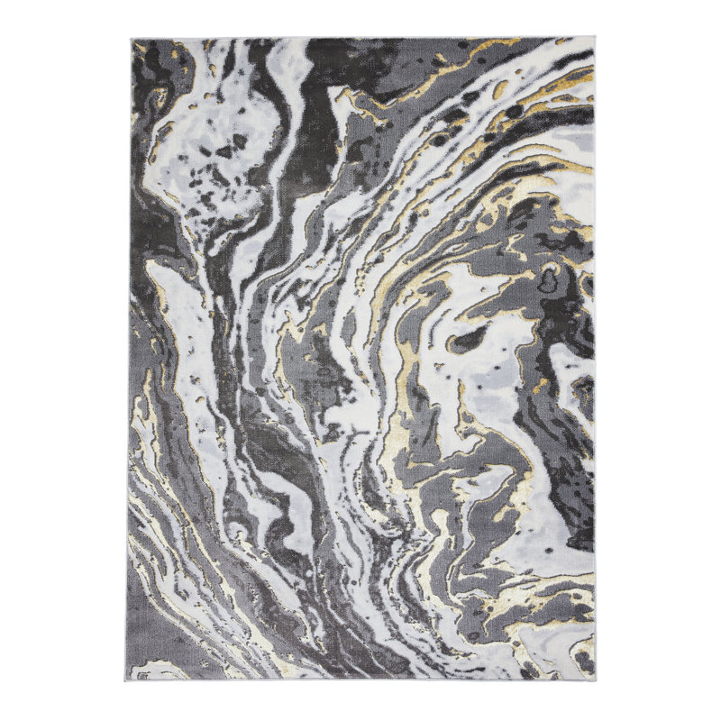 Wolbert area rug Machine Woven Rectangle Grey, Rectangle 120cm x 170cm