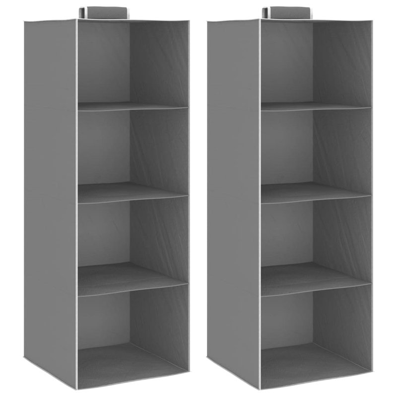 Gambel Hanging Storage with 4 Pockets, Grey