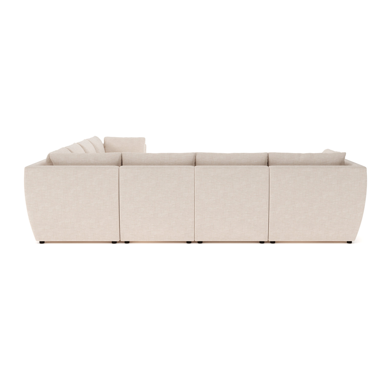 Caldwell 7-Piece Modular Upholstered Sectional, Lena Sand