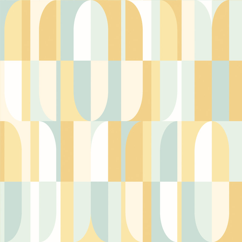Parksdale 10m x 50cm Matte Wallpaper Roll, Yellow/Blue