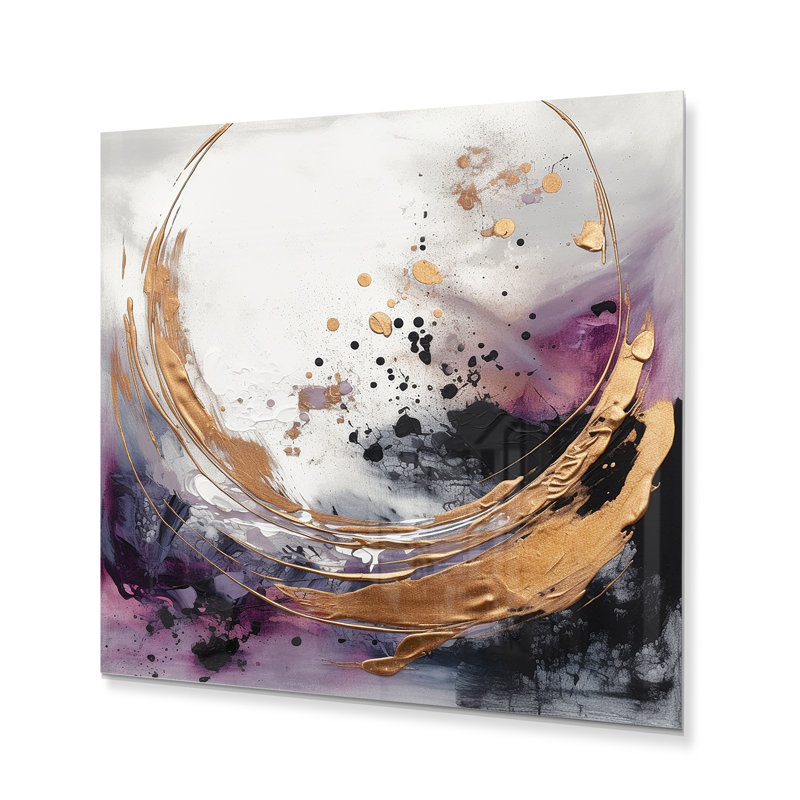 Patricia Glam Abstract Wall Decor on Metal, 23" H x 23" W x 1" D
