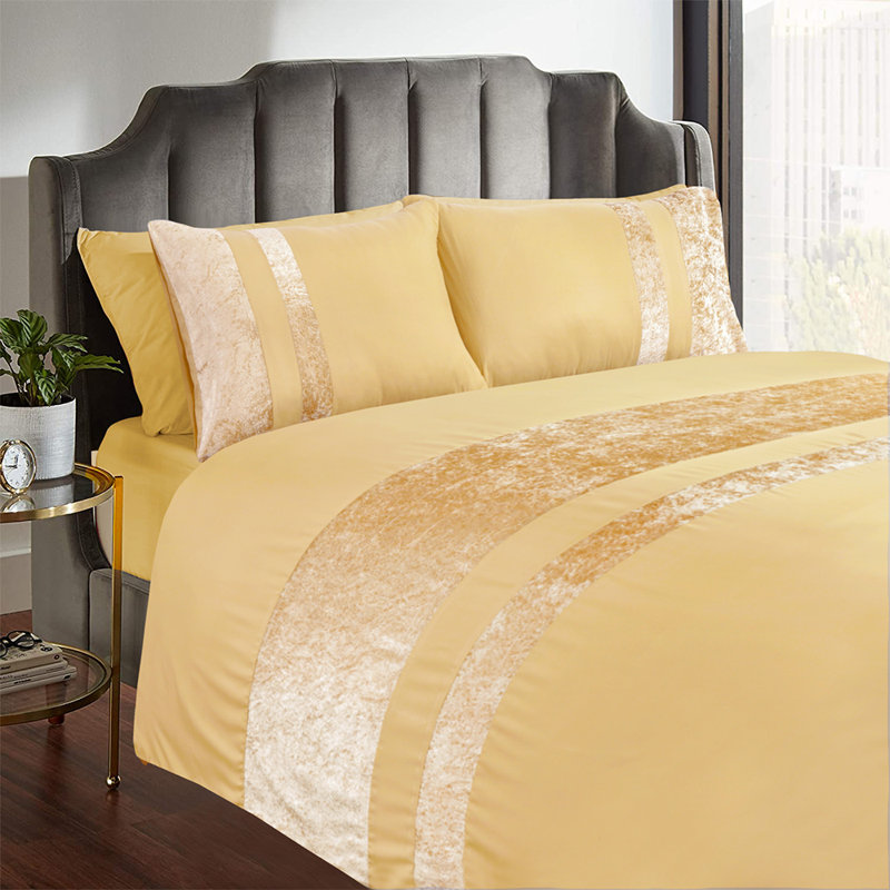 Aptos Bedding, Beige, Double Duvet Cover + 2 Standard Pillowcases