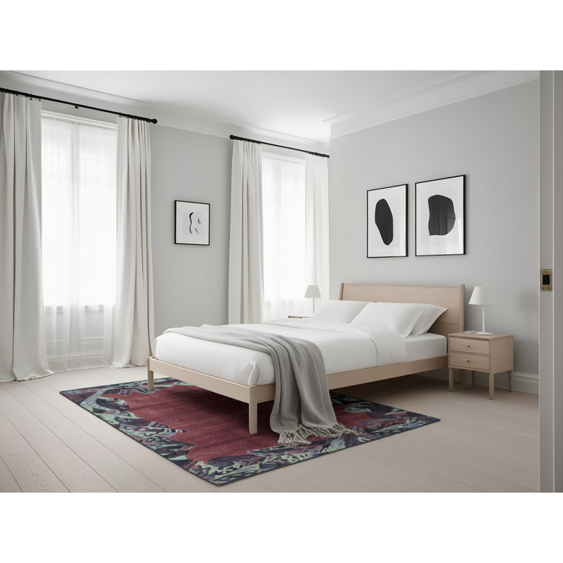 Tapis abstrait moderne 1960, Rectangle 5 pi x 7 pi