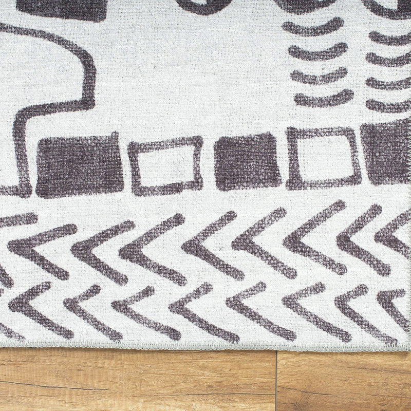 Tapis 100% polyester de qualité supérieure, 6,9 x 10,2 pi | 1850 g / m², hauteur de poils de 0,2 po | Polyester recyclé dessous | Lavable à la machine à 30 ° C | Conception douce, durable et écologique pour les espaces de vie modernes