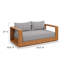 Causeuse d'extérieur en bois d'acacia Tahoe