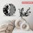 Round glass wall clock