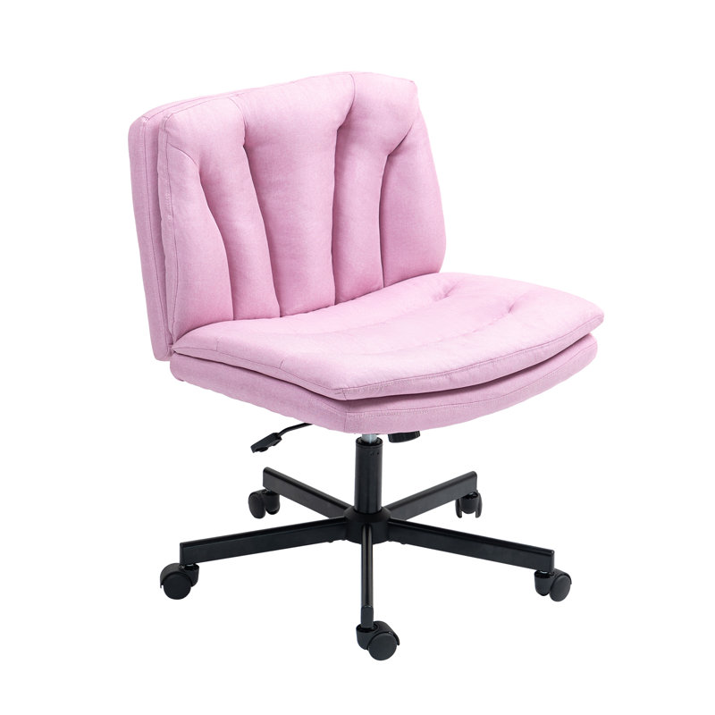 Fauteuil de bureau ergonomique Criss, Rose, Lin lin