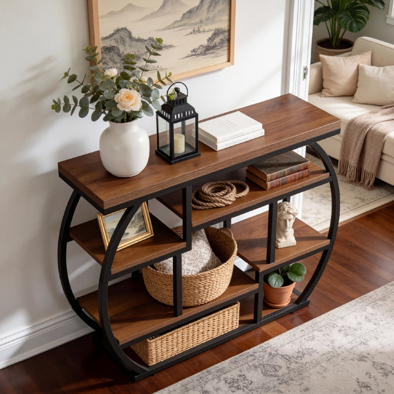 Console 41,33 po avec tablettes de rangement