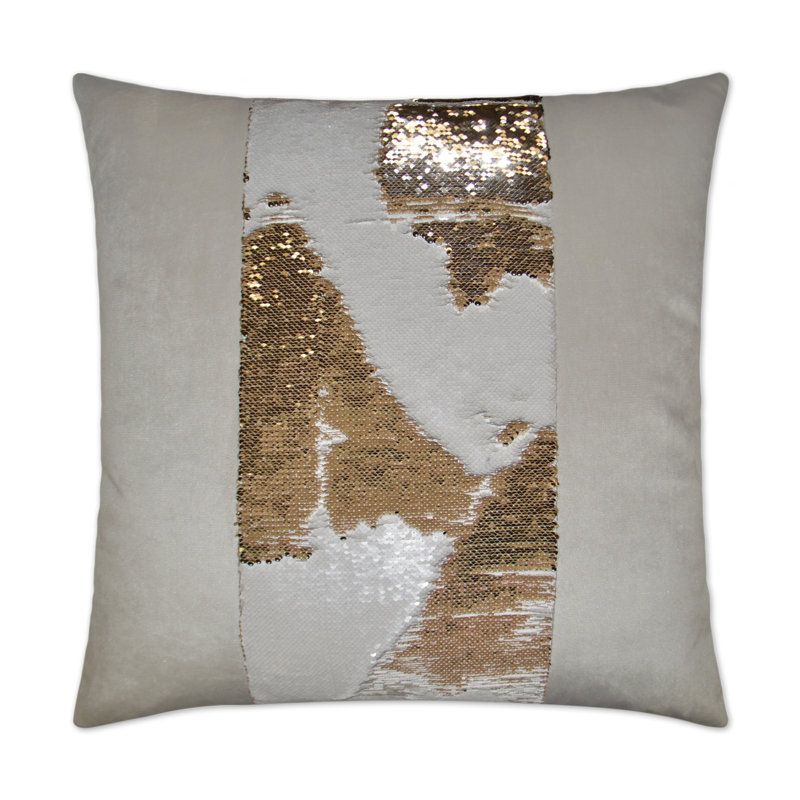 Hylee II Square Pillow Cover & Insert, Ivory