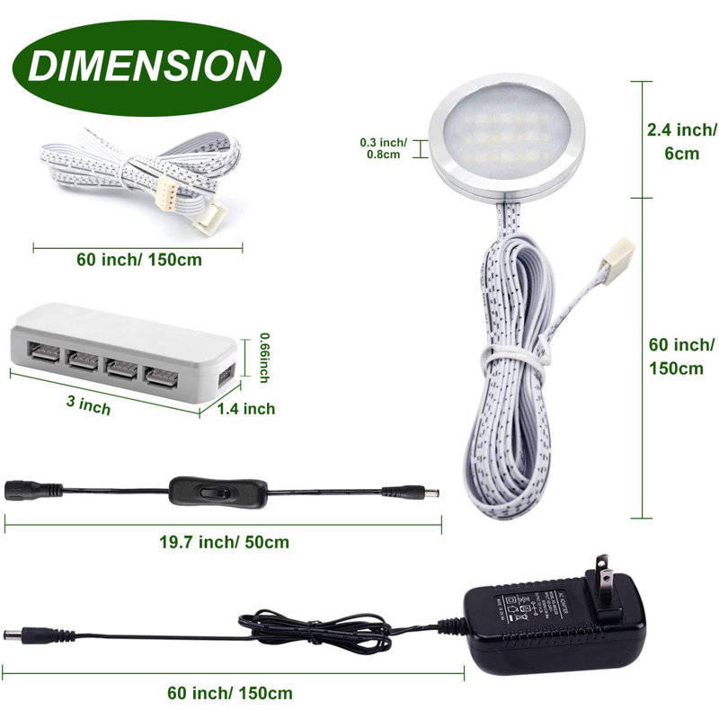 6 - Light Under Cabinet Puck Light