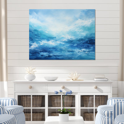 Blue Infinity Of The Ocean II - Ocean Canvas Art