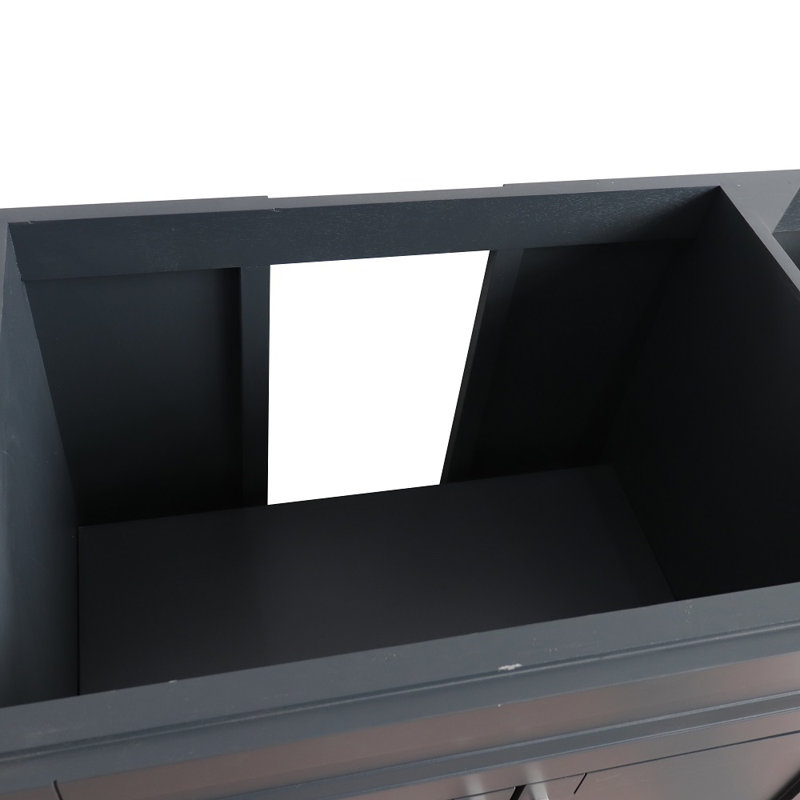 Base de meuble-lavabo simple 60 po seulement, Gris foncé