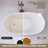 51'' W x 28'' D Freestanding Soaking Bathtub Stand Alone Oval Single Slipper White Tub with Center Drain