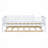 Wood Daybed With Trundle And Fence Guardrails