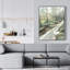 Toile encadrée Waterfall Livingroom Trees | Décoration intérieure