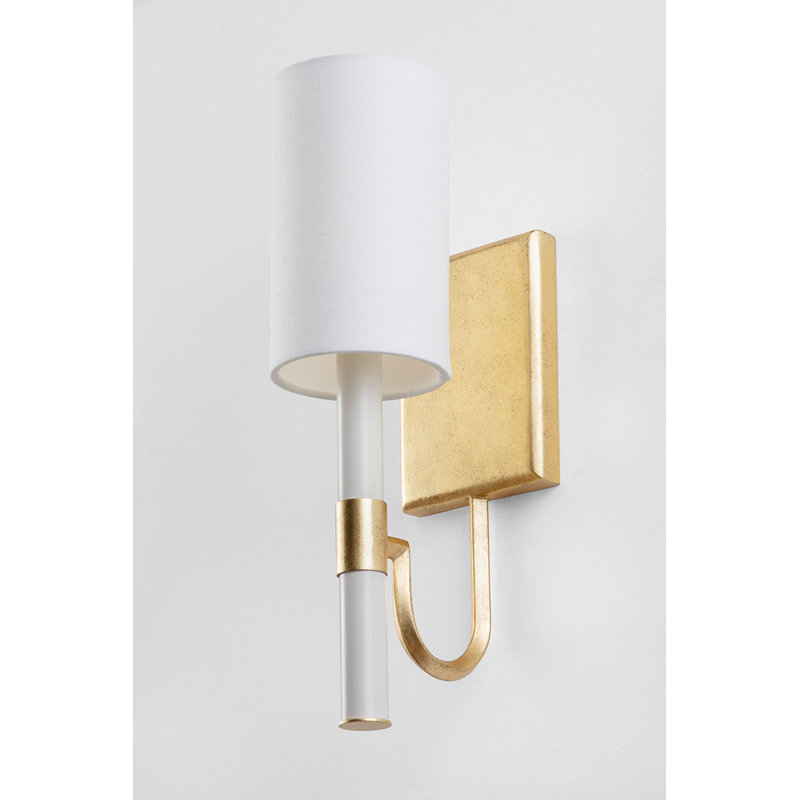 Armed Sconce, Vintage Gold Leaf
