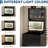 3 in 1 Vanity Desk with 3 Color LED, Compact Makeup Vanity Set with 2 AC Outlets & USB, Dressing Table with Drawers & Acrylic Doors, Nightstand Vanity Mirror, Jewelry Box, Hidden Chair-1152481997