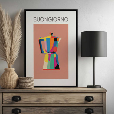 «Espresso Coffee Buongiorno» par Garima Dhawan, reproduction d'art sur toile