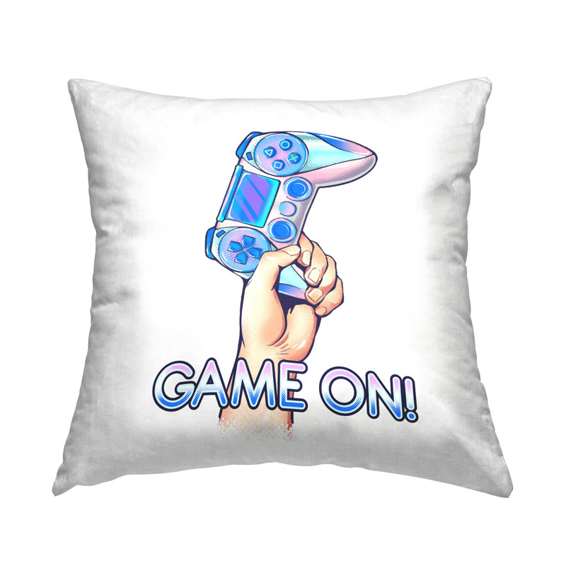 Conception de coussin décoratif imprimé Game On