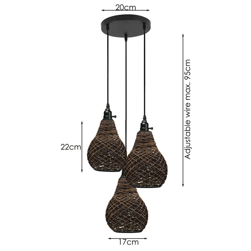 Tessanne 3 - Light Cluster Pendant