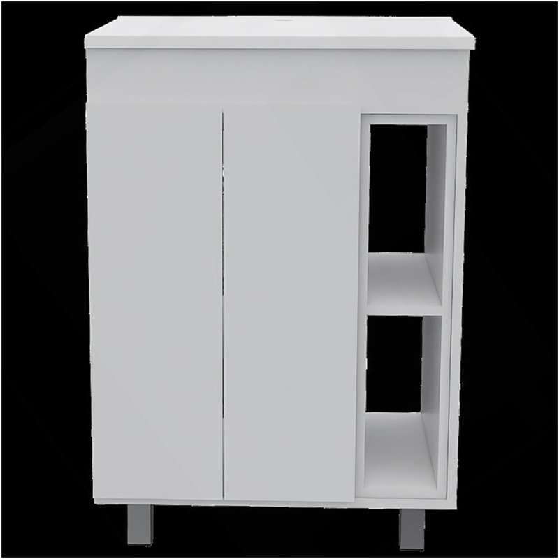 White 2 Piece Bathroom Set