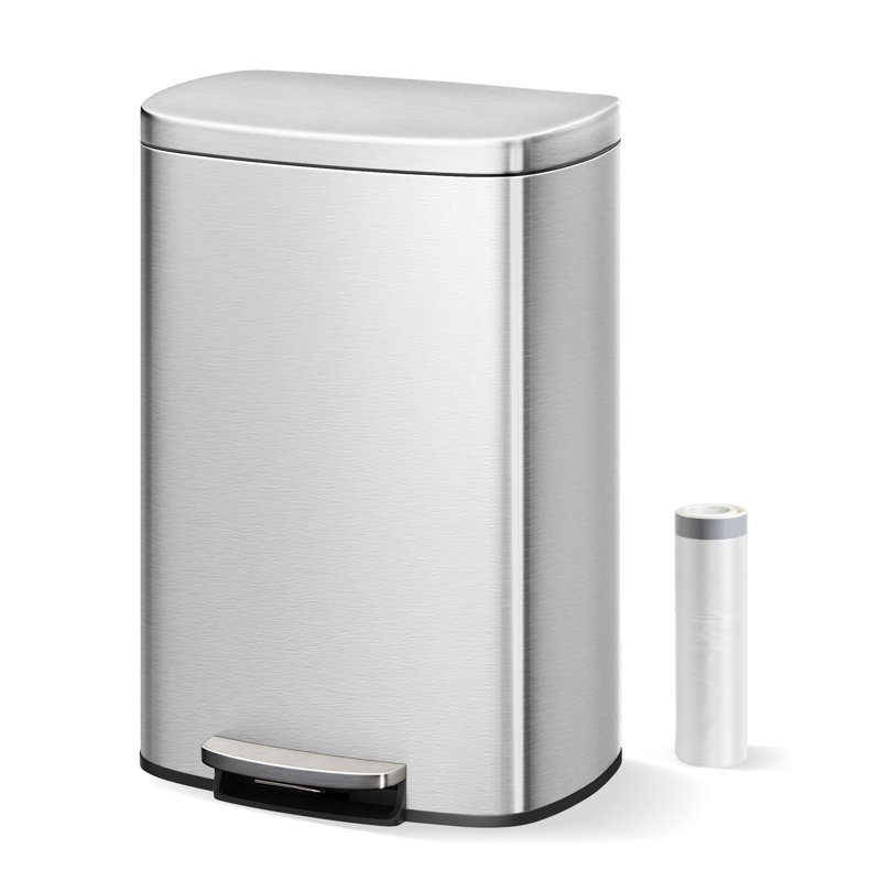 Stainless Steel Recycling Bin - 50 L, Stainless Steel