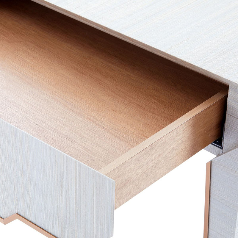 Madeline Solid Wood End Table, Platinum