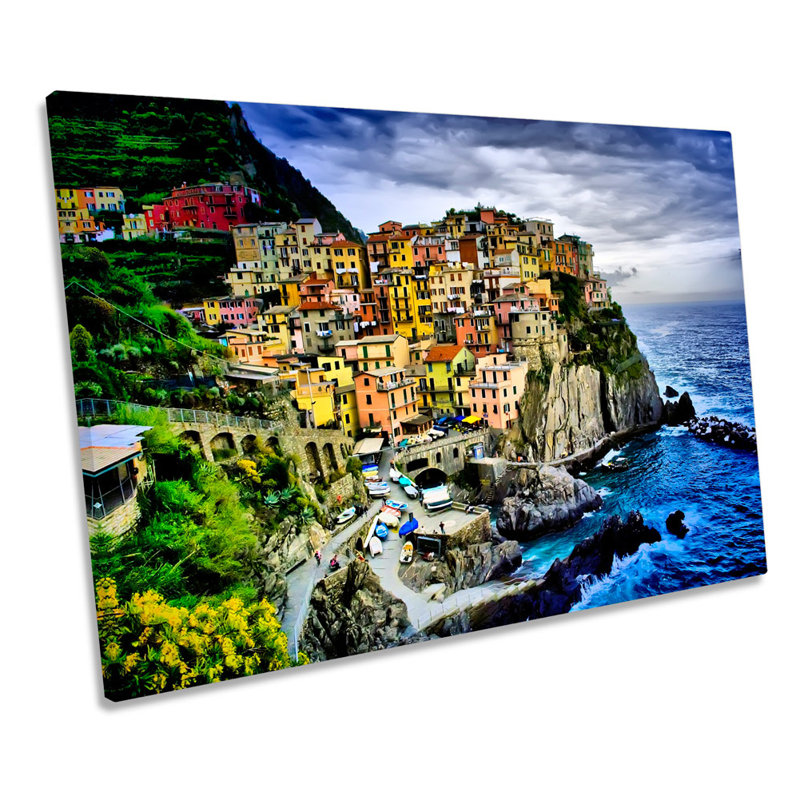 Manarola Liguria Italy - Wrapped Canvas Print, 91.4cm H x 137.2cm W x 4cm D