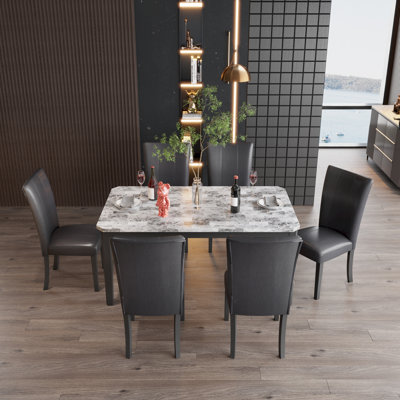 6 - Person Four Leg Dining Set