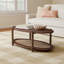 Avalon Walnut And Cane Coffee Table
