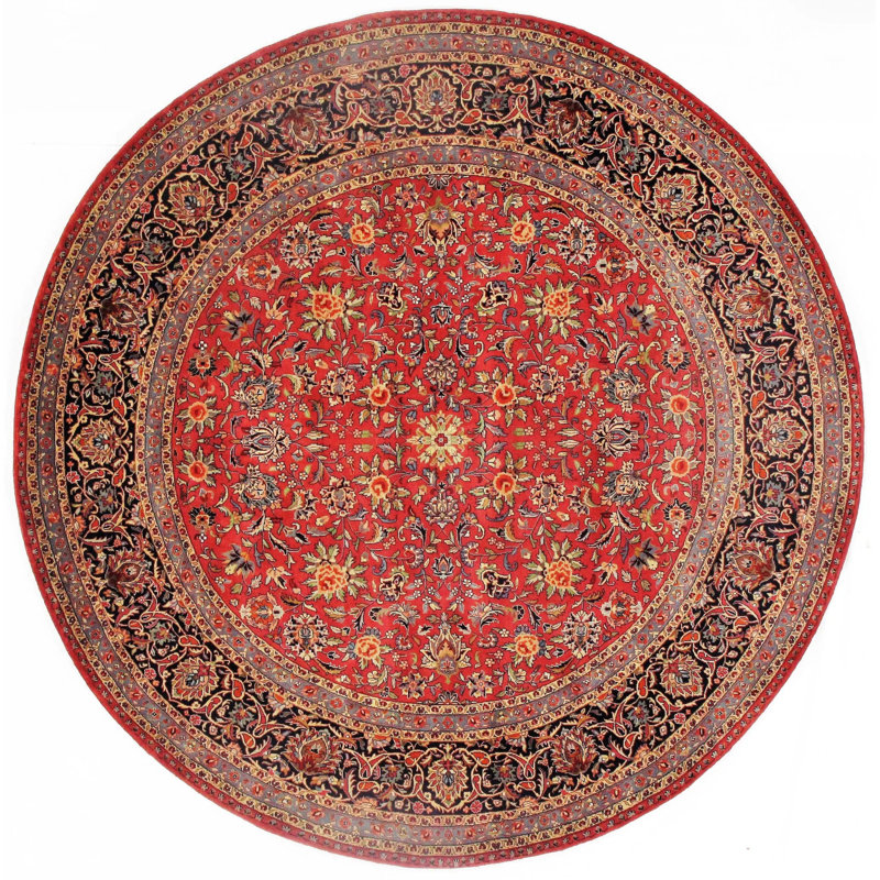 Kenniah Oriental Area Rug in Rust
