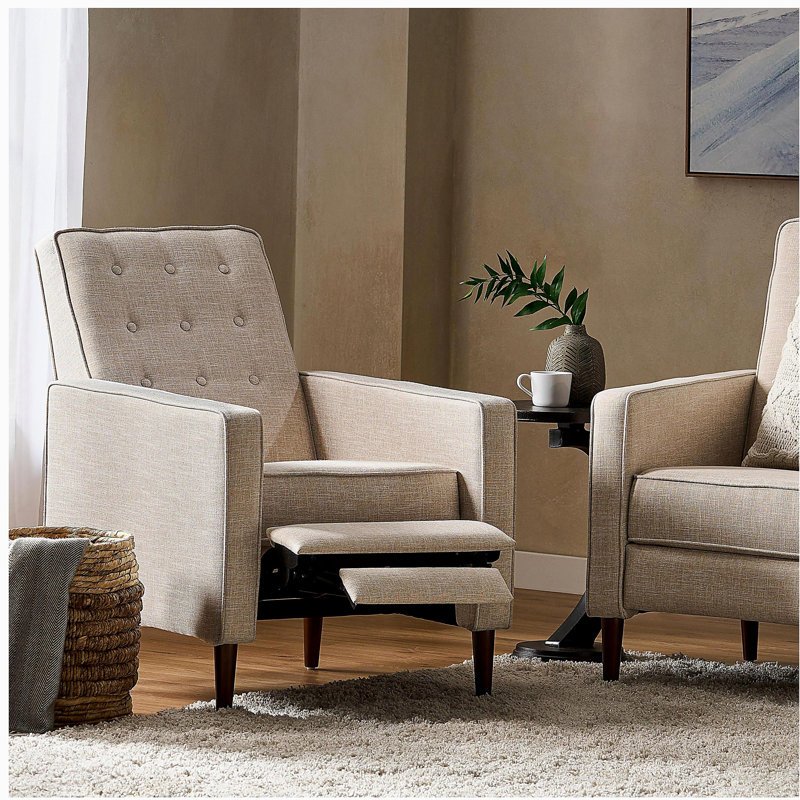 Canapé inclinable en tissu Mid-Century, Blé