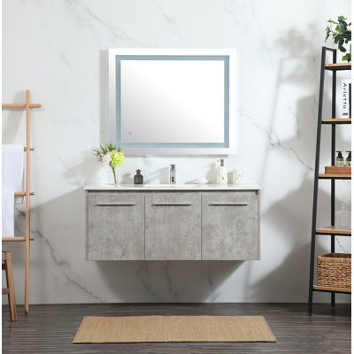 Ensemble de meuble-lavabo simple mural 48 "Penn