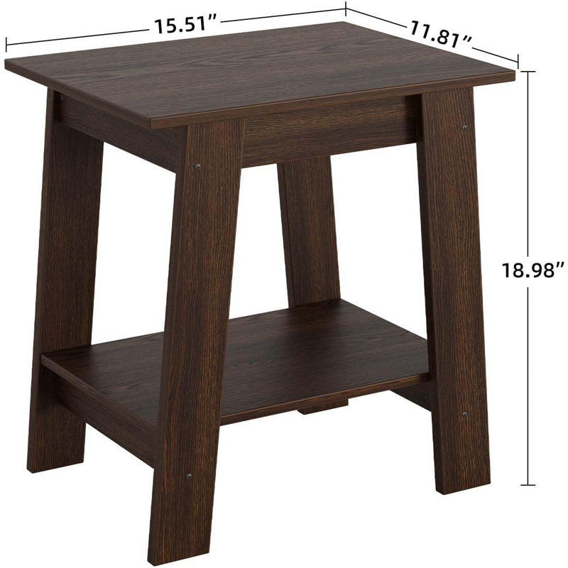 End Table, Dark Brown