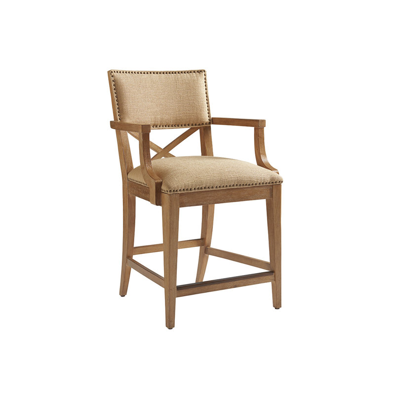 Los Altos Upholstered Counter Stool, Counter Stool (24" Seat Height)