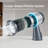 6.65-inch Portable Countertop Ductless Range Hood, Kitchen Stove 3-Speed Exhaust Fan - Workbench Air Purifier in Gray