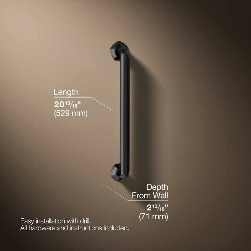Occasion Grab Bar, 18", Matte Black