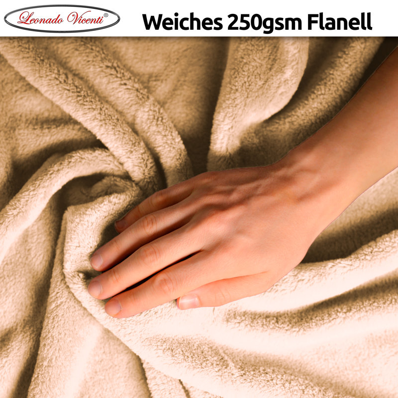 - Throw Blanket, Beige