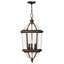 Augusta Bronze 3 -Bulb 27.5" H Mains only Outdoor Hanging Lantern