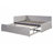 Full Size Upholstered L-Shaped Upholstered Daybed With Twinsize Pop Up Trundle And USB Ports-784143952