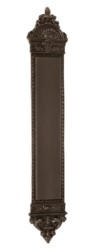 Plaque de poussoir/tirette pour la nouvelle-orléans, Bronze huilé